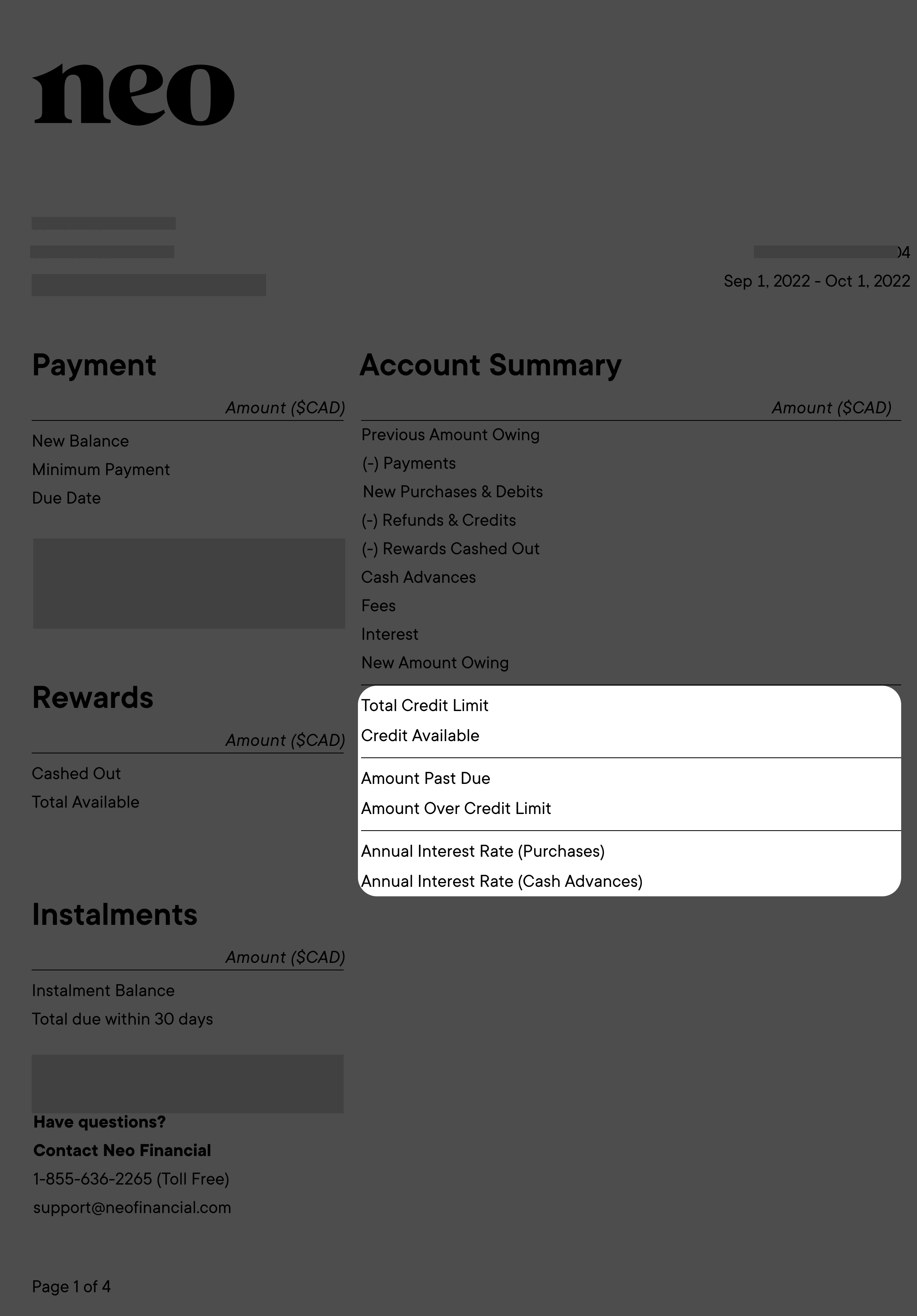 EN Credit Limit/APR